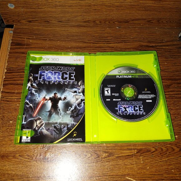 Star Wars The Force Unleashed (Xbox 360, 2008) Complete w/ Manual - Picture 2 of 3